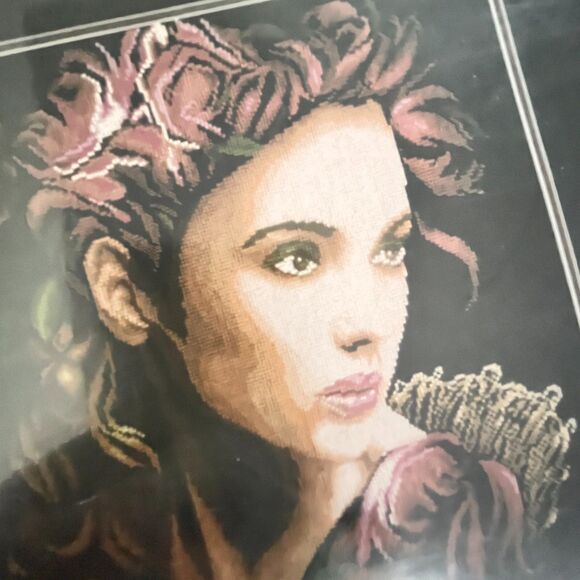 Lanarte Romantic #PN-0147004 In Thoughts Cross Stitch Kit RARE NEW Sealed - Picture 3 of 4